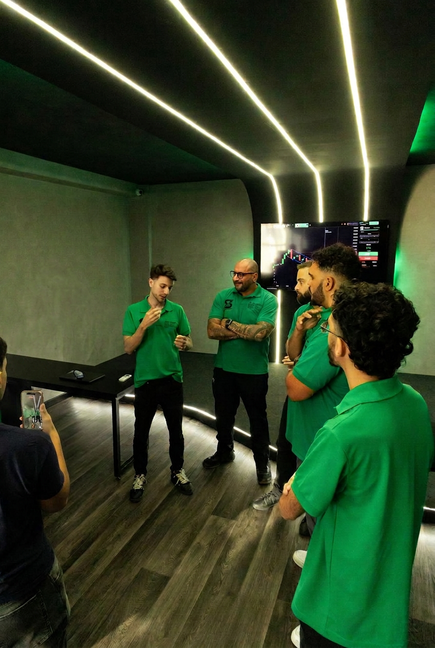 Equipe SIG em atividade na sala de operações